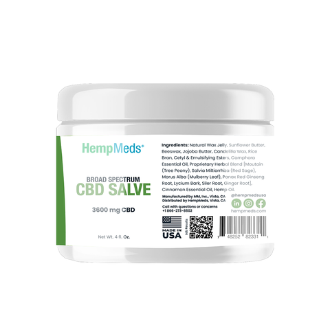 HempMeds CBD Salve Topical 4 oz right side